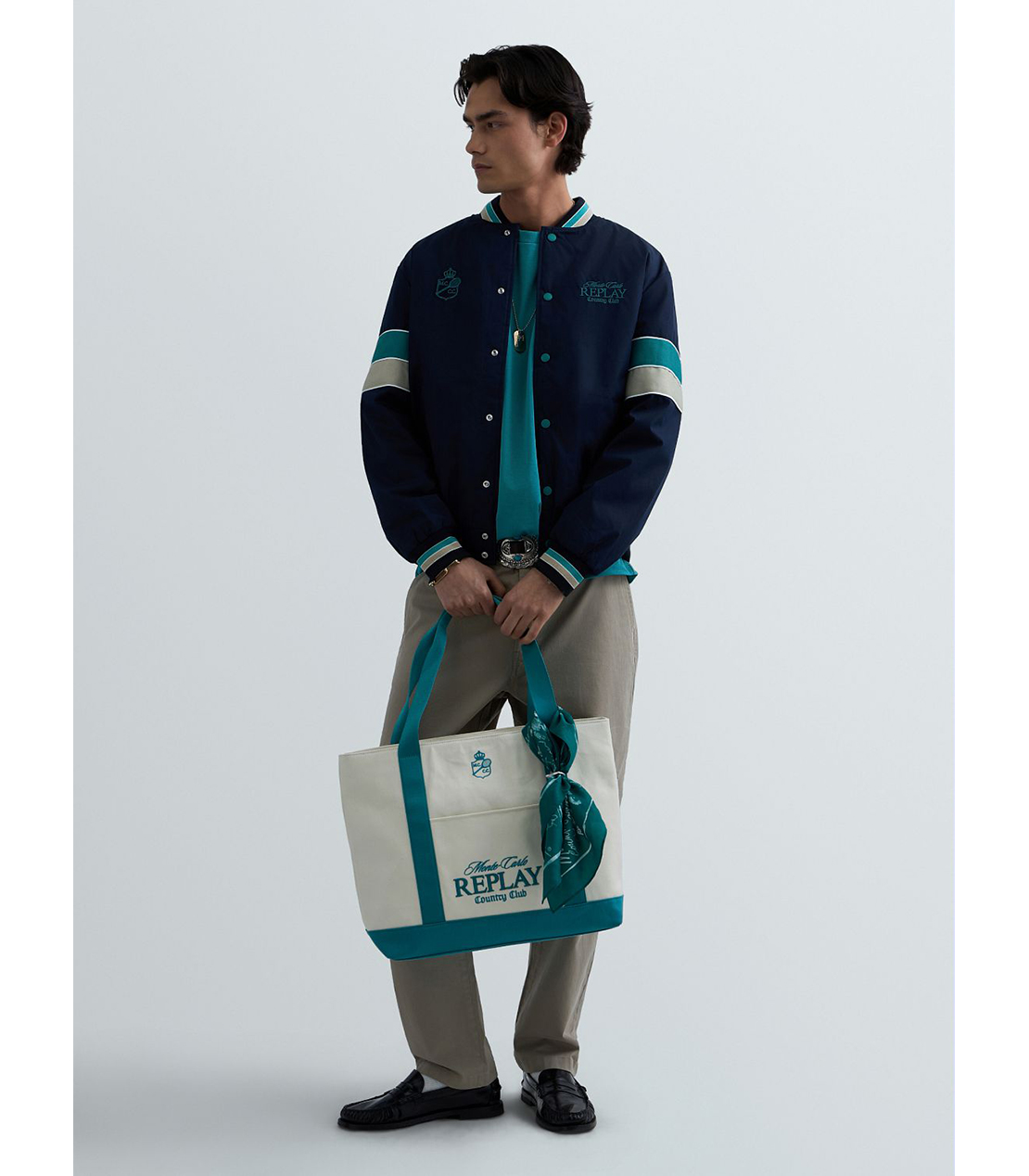 REPLAY &times; Monte Carlo Country Club ボンバージャケット 詳細画像 ネイビー 2